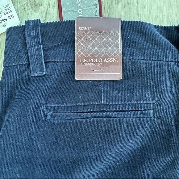 U.S. Polo Assn. Blue Corduroy Trousers - Picture 7 of 7